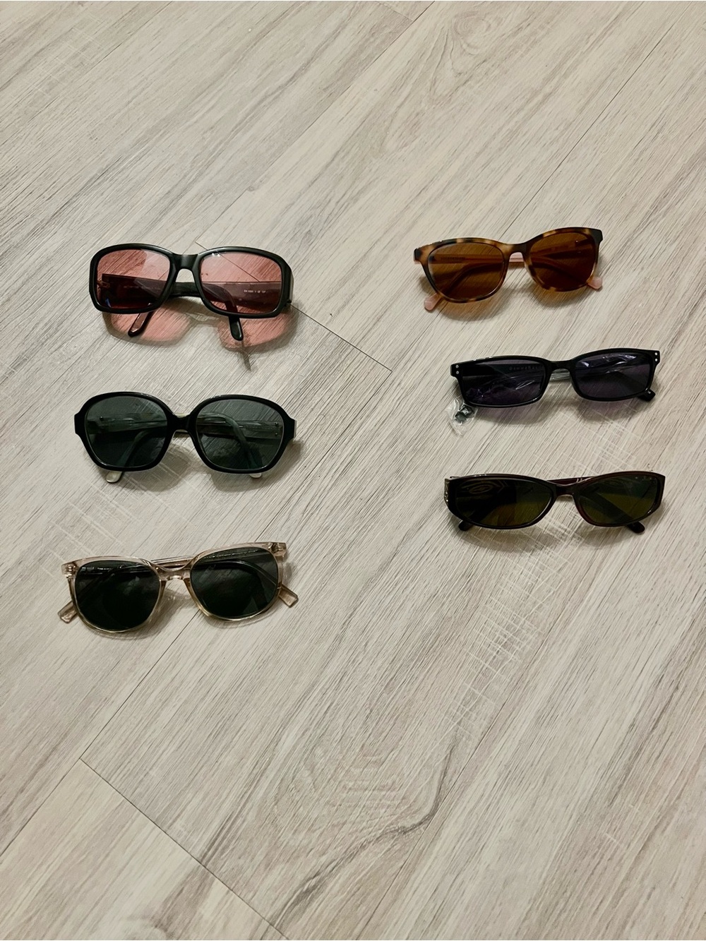 Lot of 6 Sunglasses Frames – Warby Parker, Elizabeth Arden, Lucky Brand & More